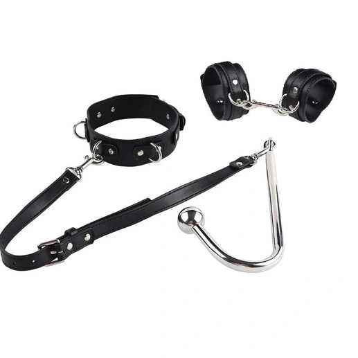Anal Hooks Collar and Elegant Anal with Cuffs 5334 Hook Beaded 0131
